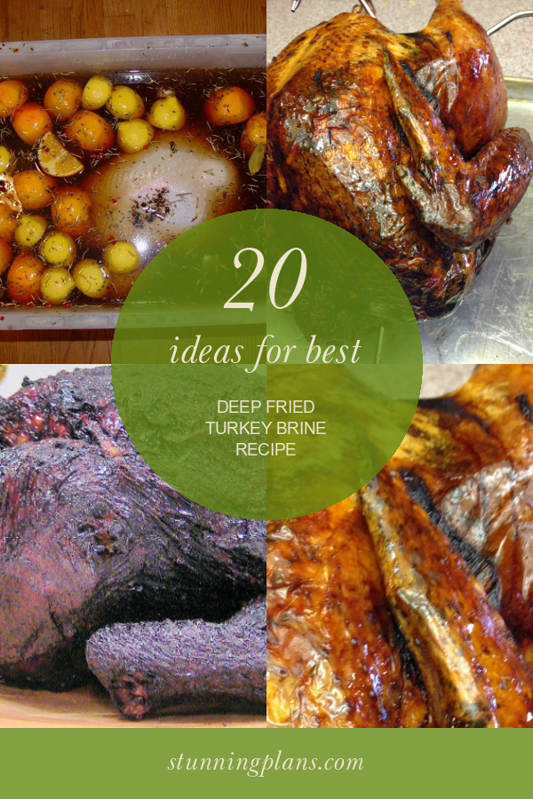 20 Ideas for Best Deep Fried Turkey Brine Recipe Home, Family, Style